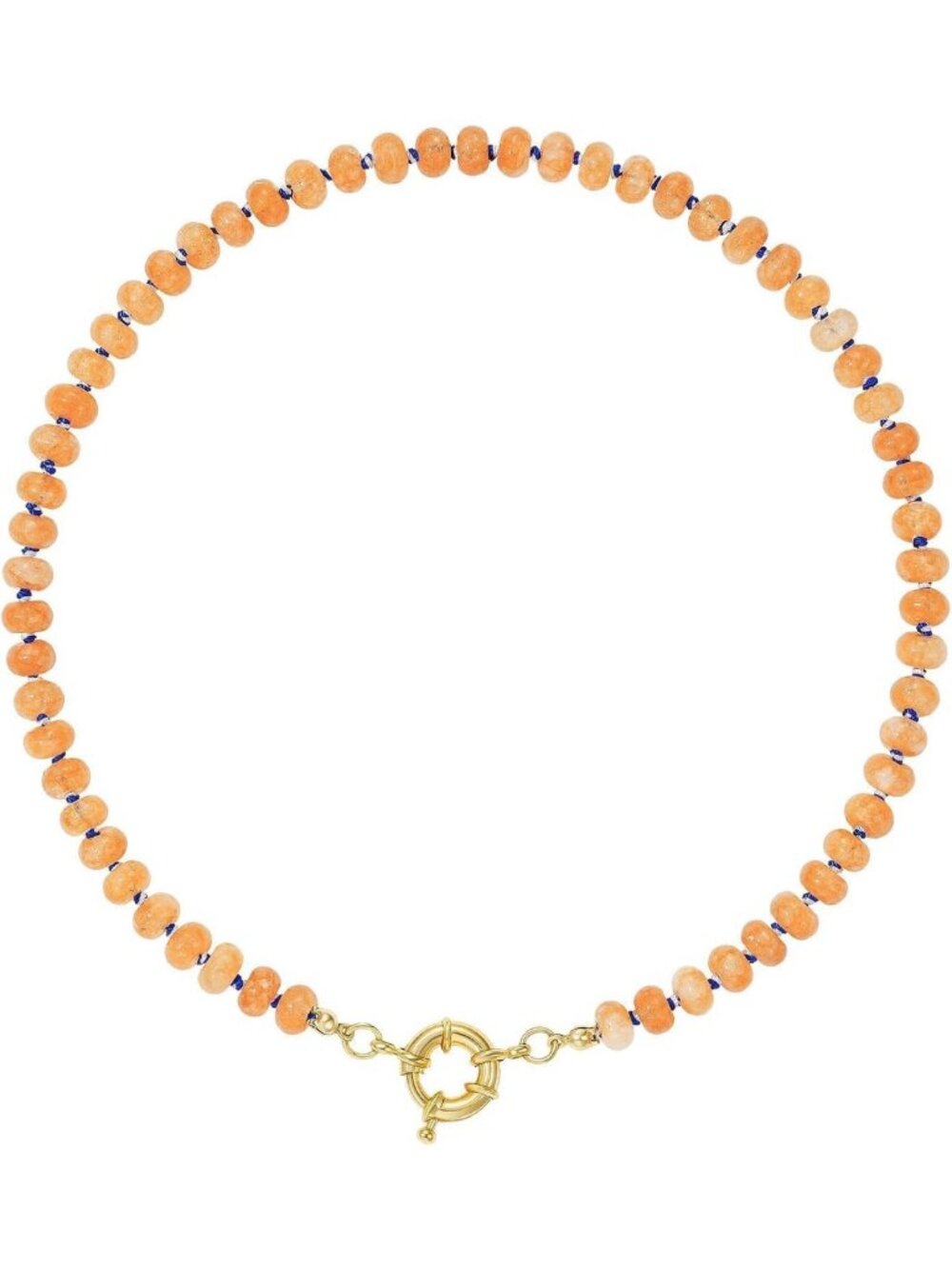 Natural Chunky Gemstone Beaded Choker Necklace for Women - Summer Style